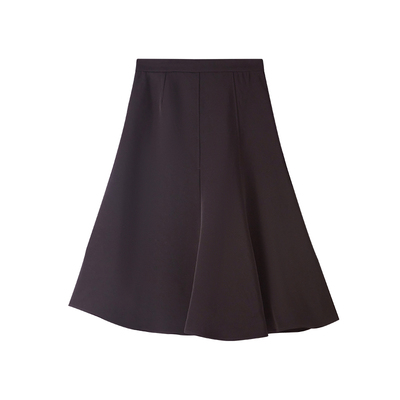 半身裙鱼尾中长垂感伞裙