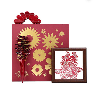 KRRAMEL新婚礼物送新人结婚礼物伴手礼高级实用梳子礼盒生日礼物