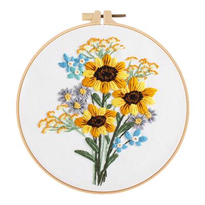凤美美向日葵刺绣diy材料包