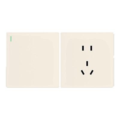 国际电工奶咖色86型15年奶油风