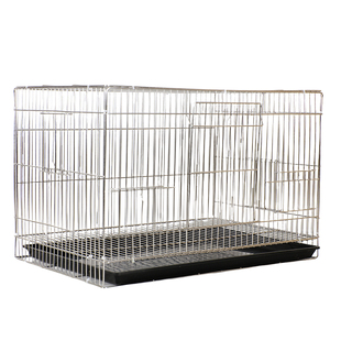 鸟笼子304不锈钢大型鹦鹉繁殖笼折叠大号横丝牡丹小太阳和尚专用