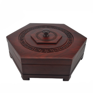 红木糖果盒干果盒花梨木实木家用果盘收纳盒中式木质婚庆喜糖盒