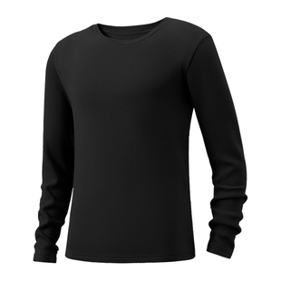 班尼路S&K系列男士冬季黑色套装男加绒加厚双面绒德保暖内衣潮LF