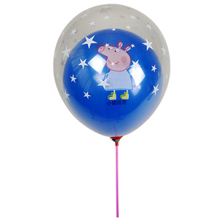 双层气球透明星星儿童多款卡通发光创意网红赠品实用活动小礼品