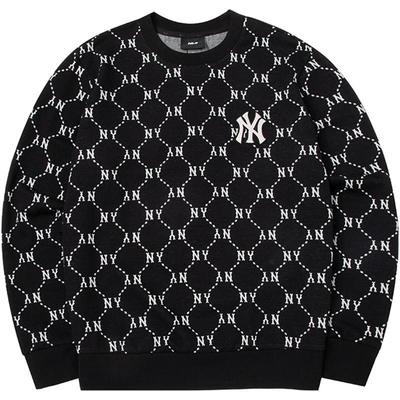 【自营】MLB美职棒男装女装复古老花卫衣圆领休闲套头衫3AMTM0141