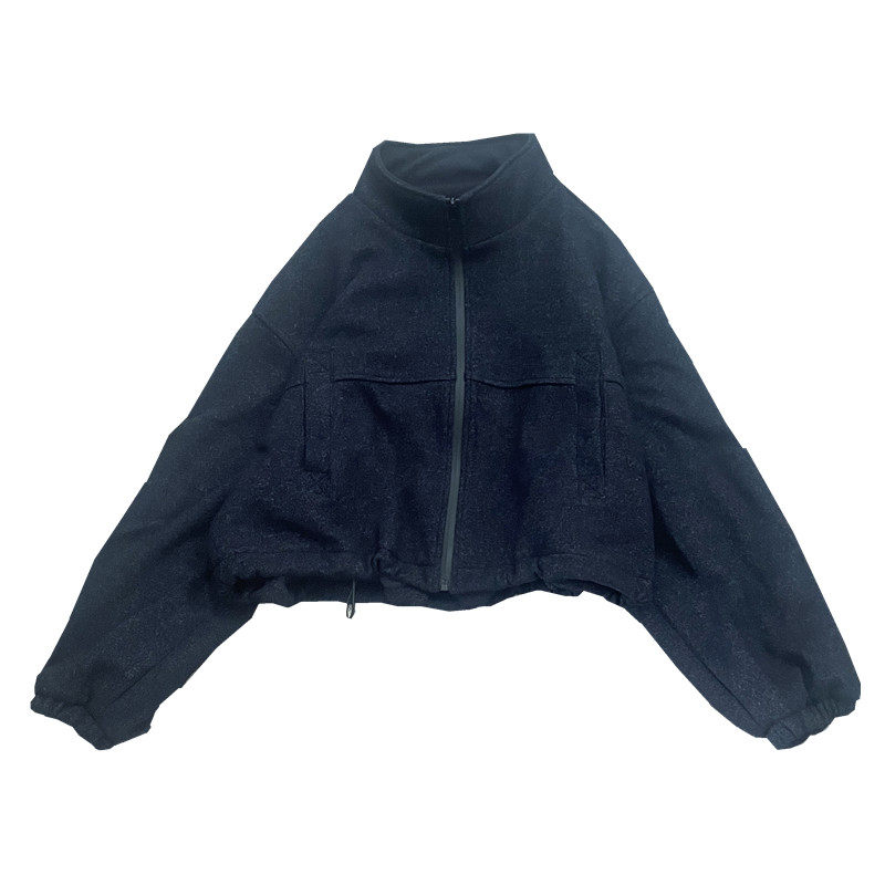 宽松立领短款夹棉时尚棉服外套