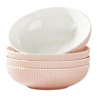 陶瓷浅碗大口碗2026新款高颜值家用大号拌面沙拉炸酱宽口吃面海碗