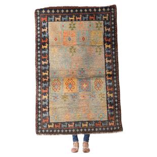 巴基斯坦进口手工羊毛古董收藏级地毯现代摩洛哥植物染地垫挂毯