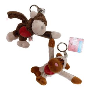 小九卡通毛绒大猩猩 可爱猴子长臂猿公仔包挂件情侣有趣挂坠GJ034