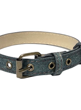 复古y2k轻朋克牛仔项圈