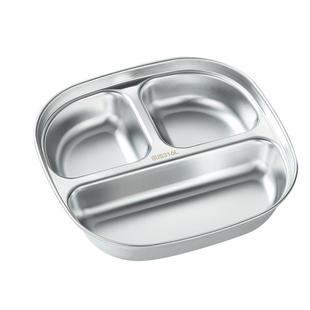 316不锈钢餐盘儿童分格宝宝辅食盘婴儿小学生餐盘家用幼儿园专用