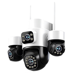 监控器摄像头家用远程手机360度无死角室外无需wifi网络新型高清