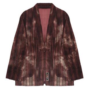 半闲集＜修道＞新款汉服男装红色中式唐装中国风国潮复古做旧外套