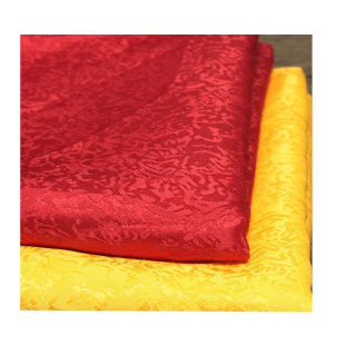 新款台布佛桌布供桌布藏式布金丝绒缎面布佛堂装饰暗花黄布红布