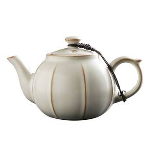 汝窑茶壶陶瓷茶具小号茶壶开片汝瓷功夫红茶泡茶器单个壶西施家用