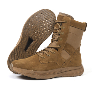 魔改碳板作战靴超轻耐磨减震高弹棕色跑步靴碳板靴考核专用