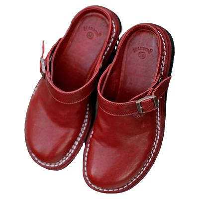 Mantova复古低跟马皮包头凉鞋