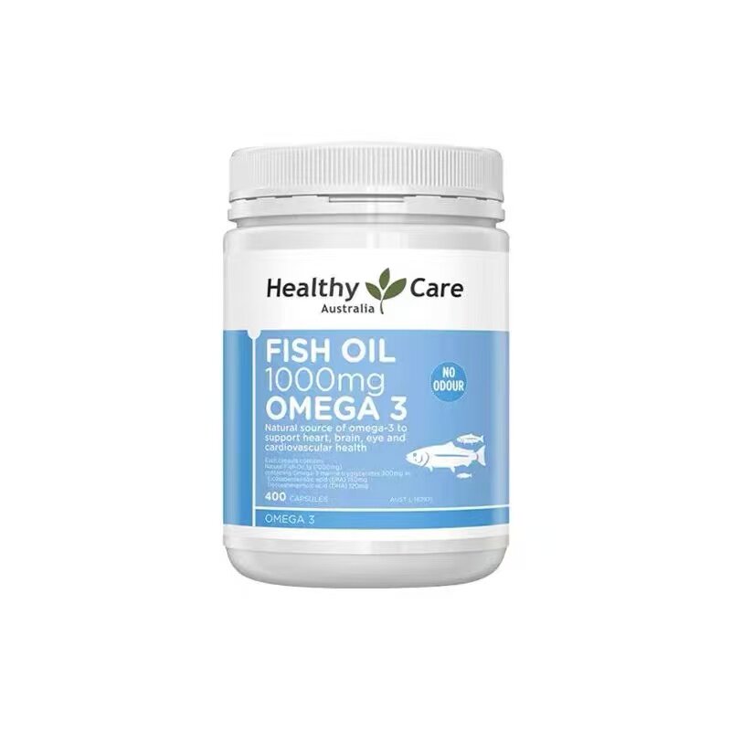 澳洲Healthy Care进口Omega3深海鱼油软胶囊中老年1000mg400粒