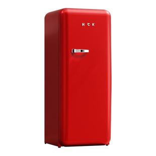 HCK哈士奇大吐司复古冰箱家用客厅办公室冷冻冷藏单门网红高颜值