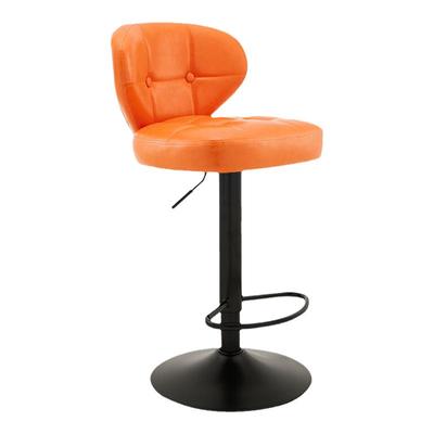 吧台升降椅现代轻奢酒吧椅旋转靠背椅子咖啡店前台收银简约高脚凳