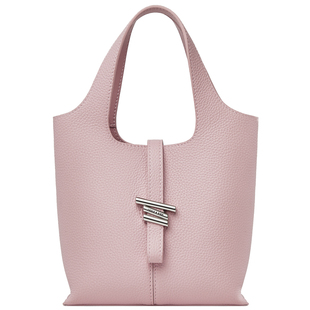 fiedlesissi/菲德茜茜风铃包菜篮子女包真皮手提包斜跨水桶包粉色