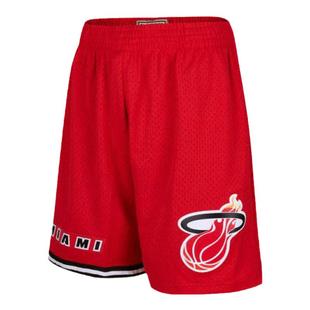 MN热火队96-97赛季客场球裤复古经典训练球迷版正品运动短裤男NBA