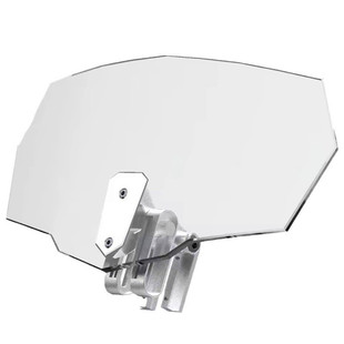 摩托车街车改装通用带调节支架加高小挡风玻璃透明加高小风挡玻璃