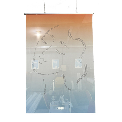 半透纱定制空间装饰打印橱窗装饰