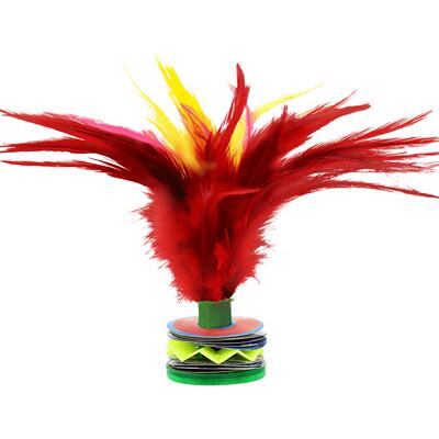 毽子鸡鹅毛儿童小学生羽毛鸡毛