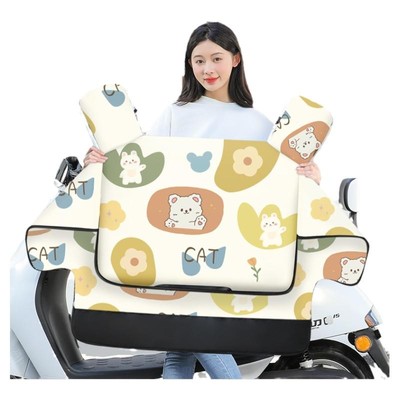 电动车挡风被冬季加绒加厚