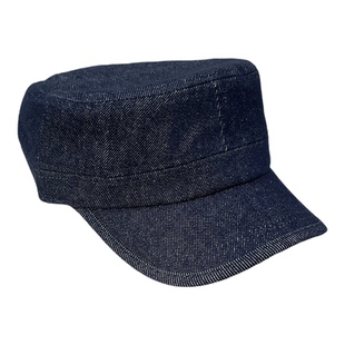 老钱风高颅顶简约牛仔平顶马术帽男女百搭时尚报童帽可调节鸭舌帽