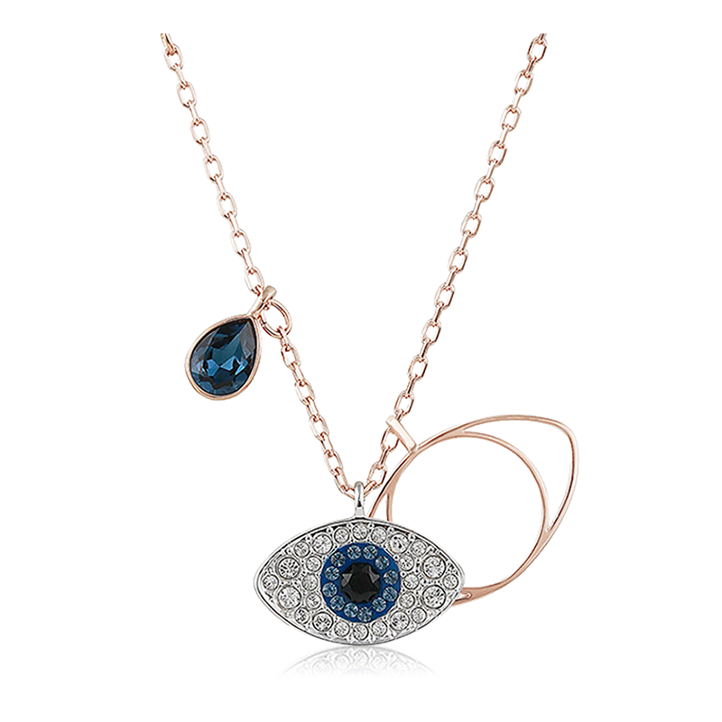 【自营】Swarovski/施华洛世奇项链恶魔之眼水晶吊坠锁骨链首饰