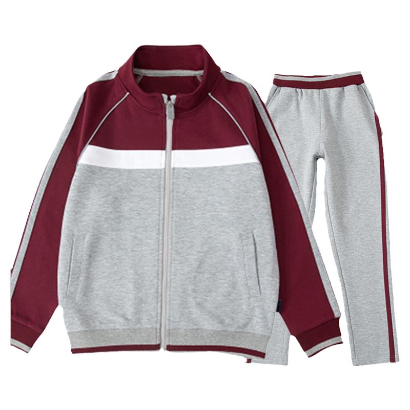 北京中学校服春秋运动服校徽中小学生校服短袖短裤校服套装