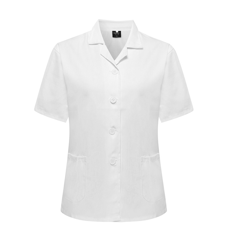 食堂厨师工作服短袖男定制幼儿园厨房厨师服长袖大码透气白色秋季