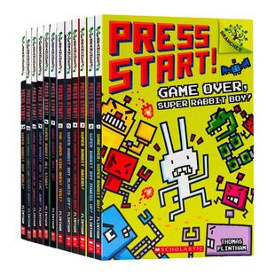 学乐大树系列 英文原版章节漫画书 Press Start 方块兔猫头鹰日记哈巴狗日记桥梁书小说 儿童全彩英语课外阅读分级读物 Scholastic