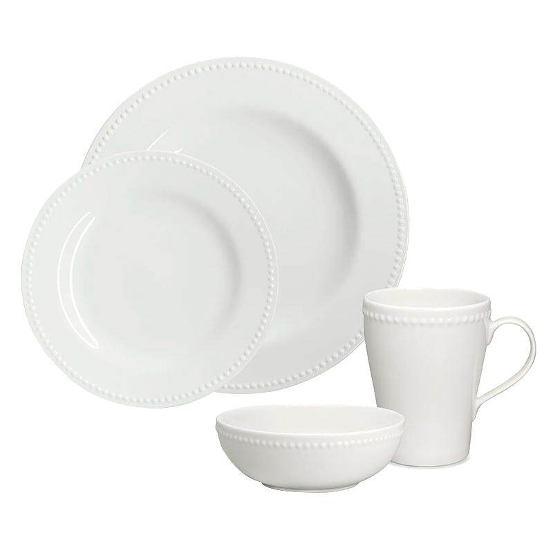 北欧之巢Scandi Living 浮雕圆点瓷器家用餐具马克杯碗盘组合套装