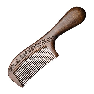 康浦金丝檀木梳子顺发檀香按摩