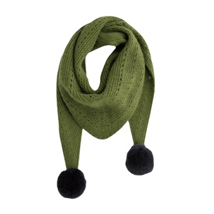 精灵尾巴!纯山羊绒围巾Cashmere针织加厚多功能披肩秋冬女