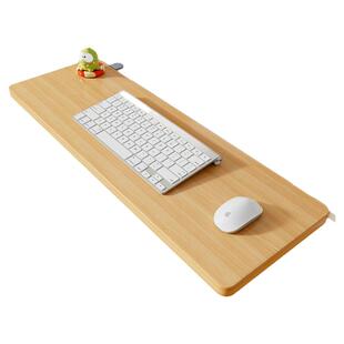 实木桌面延长板办公桌可折叠扩展板免打孔加宽加长置物架键盘托架