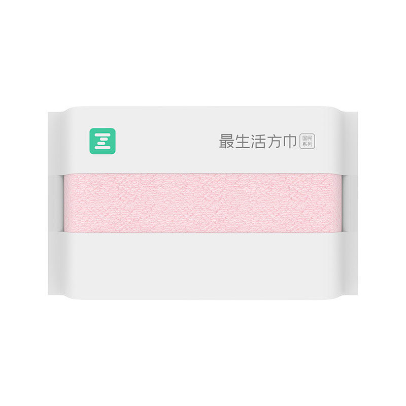 最生活薄款洗脸方巾纯棉吸水抗菌