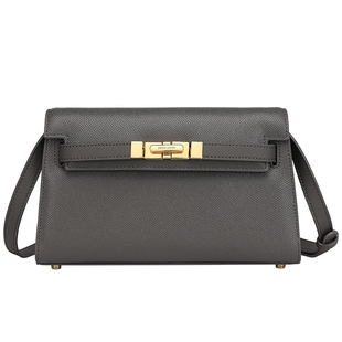 皮尔卡丹女包鳄鱼纹小方包腋下包女士斜挎包真皮包包女送女友礼物