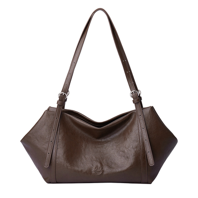 笑脸小船包大容量通勤腋下法棍包