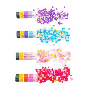 婚礼手推小礼炮生日派对party喷花筒手持拉炮礼花结婚用品推推乐