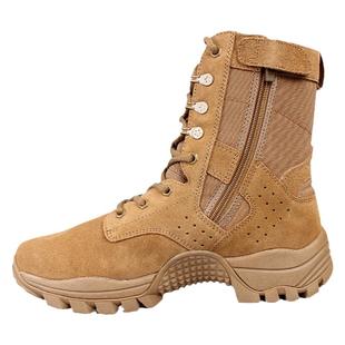 新式棕色作战靴男夏季透气超轻作战训靴战靴真皮防水防穿刺作训靴