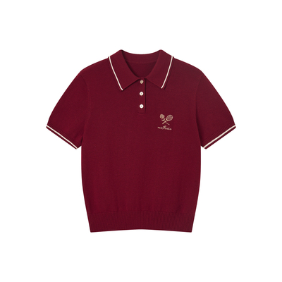 NowRose网球针织短袖POLO高尔夫