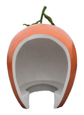 大型水果屋雕塑玻璃钢西红柿房子模型定制千禧果卡通公仔玩偶雕像