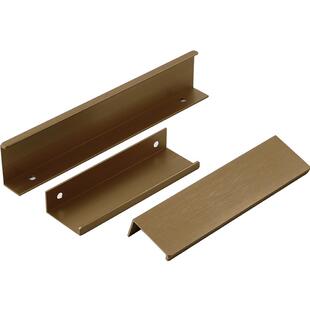 拉丝古铜金/威法金柜门隐形拉手衣橱柜加宽38mm咖啡古抽屉门把手