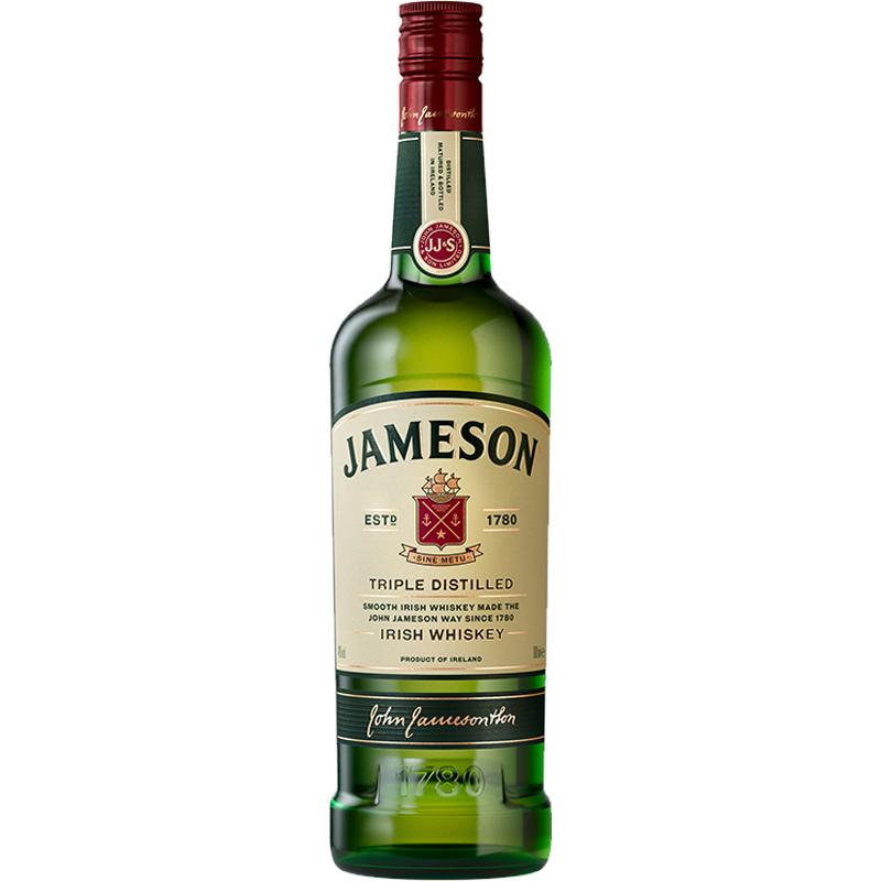 Jameson尊美醇爱尔兰威士忌700ml进口洋酒烈酒基酒调酒官方旗舰