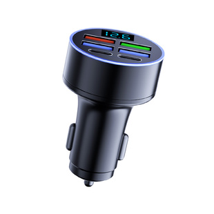 车载充电器手机点烟器转换插头六孔超级快充车充头汽车用usb接口