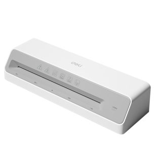 得力A4照片塑封机GQ405白办公家用迷你相片过塑机3寸5寸6寸7寸8寸小型过胶机商用覆膜机黑白两色可选